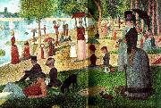 Georges Seurat en eftermiddag pa la grande jatte oil painting